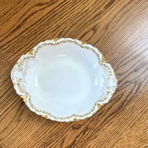 Haviland Limoge France golden trim bowl